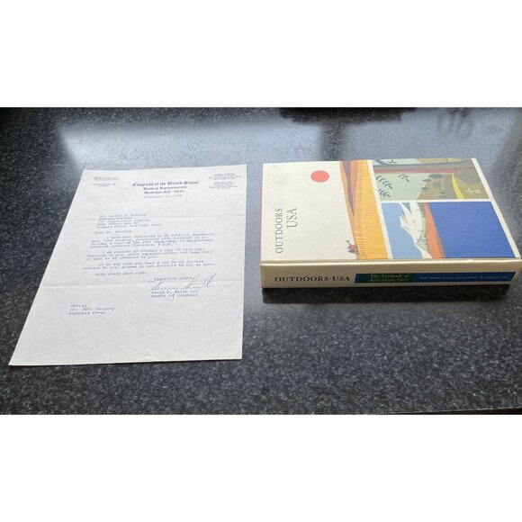 Vtg Henry P. Smith III Typed Letter Signed 09/20/1968 & Outdoors USA The Book - Picture 6 of 7